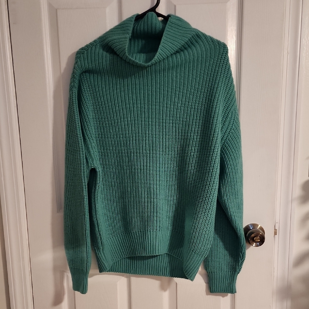 Wilfred Green Cowl Neck Sweater